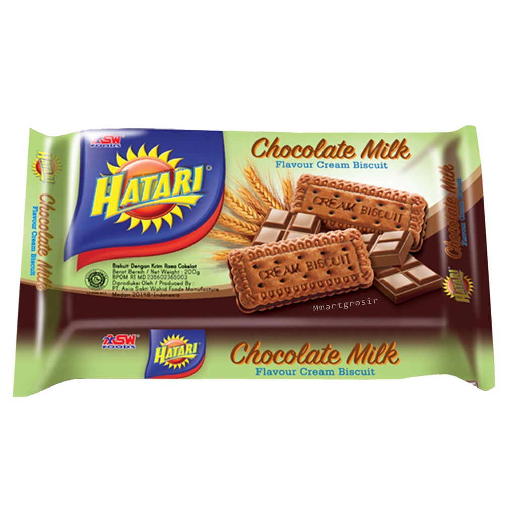 HATARI CHOCOLATE MILK FLAVOUR CREAM BISCUIT 190 g