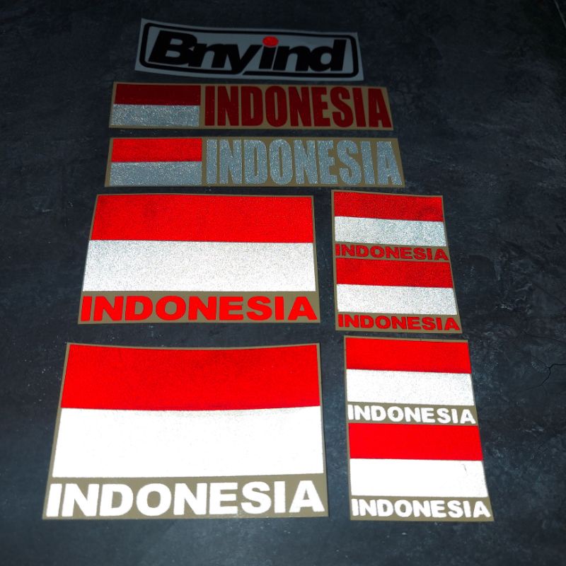 STICKER BENDERA INDONESIA MERAH PUTIH CUTTING