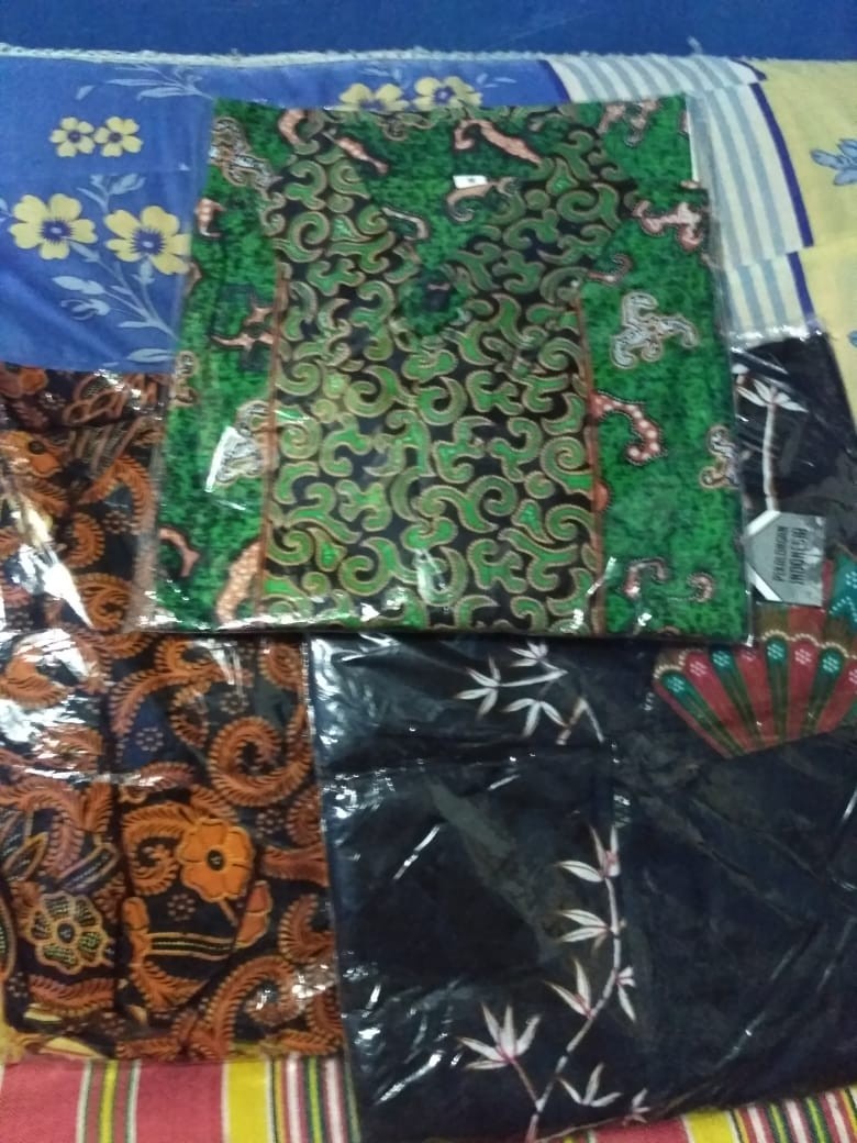 Batik Gamis Modern Syari Lengan Panjang Longdress Muslimah #batik #gamis #syari #wanita