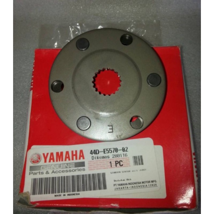 STARTER CLUTCH ONE WAY PELOR OTOMATIS XEON KARBU XEON RC ASLI ORI YAMAHA 44D E5570 02