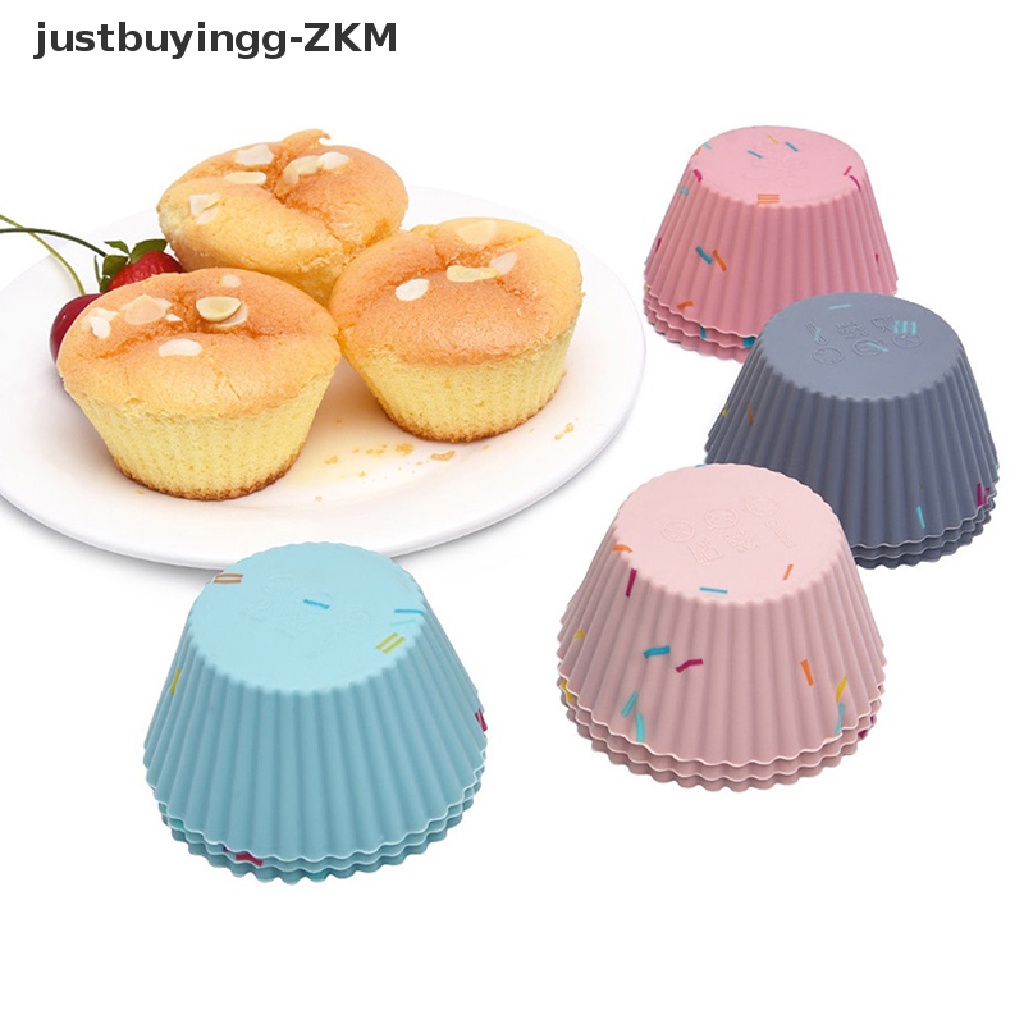 12 Pcs Cup Cetakan Kue Muffin Pudding Bahan Silikon