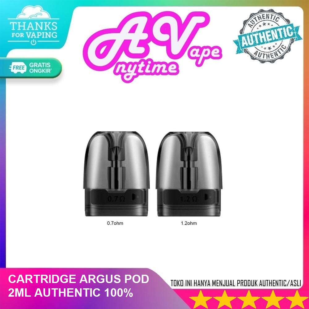 Cartridge Argus Pod Harga Per 1Pcs Asli 100%