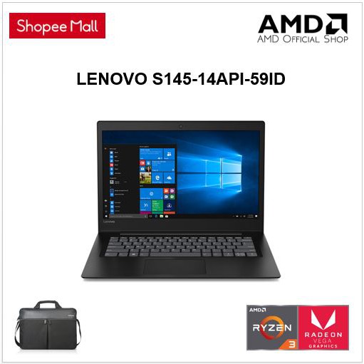 LENOVO S145-14API-59ID - AMD Ryzen 3 3200 4GB 256ssd Vega 3 W10 14HD