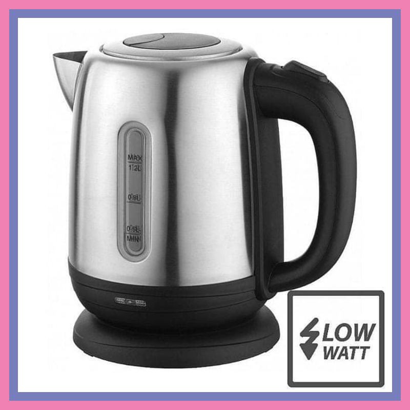 Teko Listrik / Stainless Kettle Listrik / Low Watt 12L Idealife