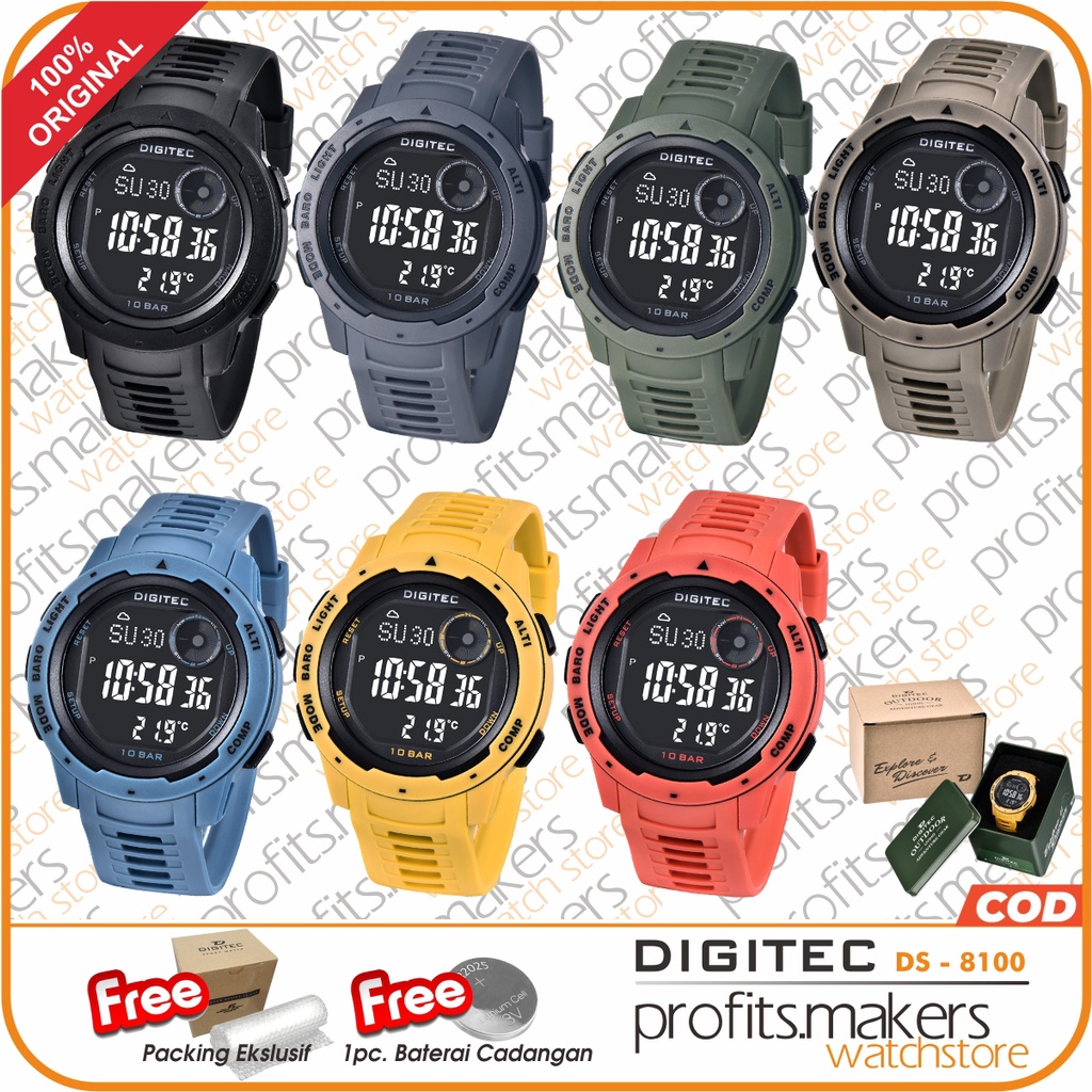 DIGITEC DS 8100 / DS-8100 / DS8100 DG Outdoor Watch Jam Tangan ORIGINAL