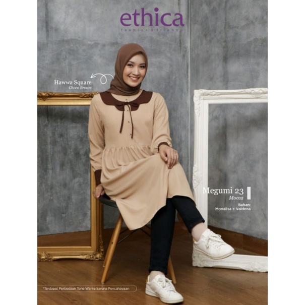 TUNIK ETHICA MEGUMI 23 TUNIK KEREN ADEM CANTIK TUNIK BERKUALITAS BAJU ATASAN MUSLIIMAH fashion muslim