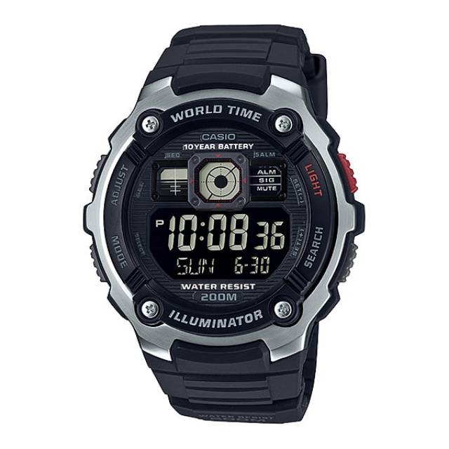 Casio Youth Digital AE-2000W-1B / Casio AE2000W-1B Original & Garansi
