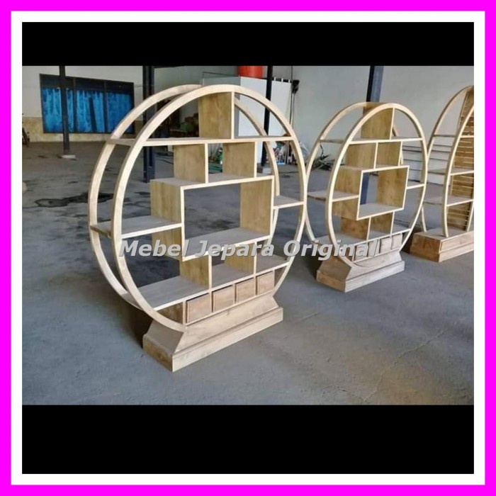 Bufet jati - Rak Bundar kayu jati mebel Jati Mentahan