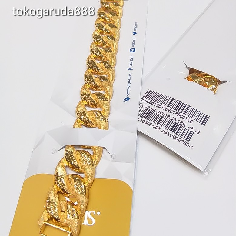 Rantai tangan gelang tali anak dan dewasa emas asli kadar 70% 700 sisik ukir gold kilap cowok cewek 