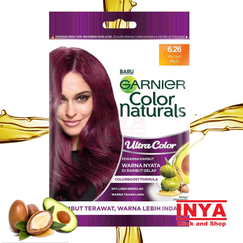 GARNIER COLOR NATURALS ULTRA COLOR 6.26 PLUM RED 30mlx30gr SACHET