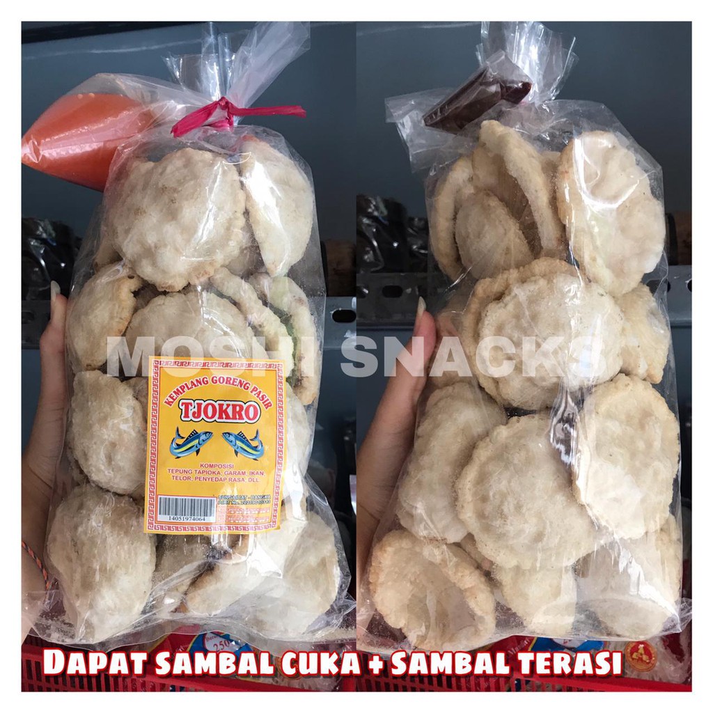 

Kerupuk / Kemplang Pasir Ikan Tjokro Besar Asli Bangka / Kemplang Goreng Pasir Cokro Unyil Mangkok / Krupuk Pasir