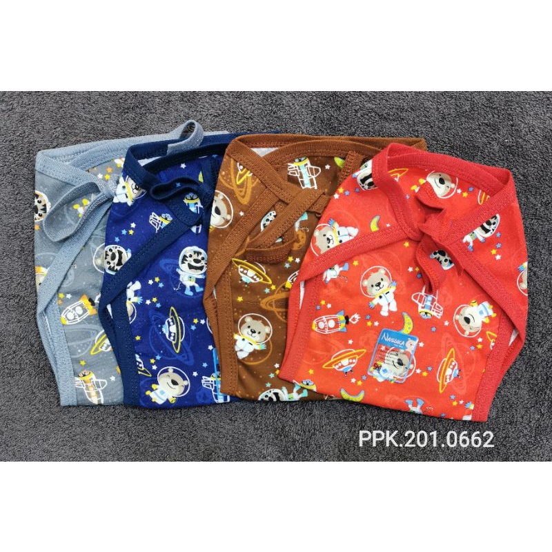 Baju bayi 0-3m NASUKA halus isi 3/ Baju bayi new born / baju bayi Premium-6pc popok space