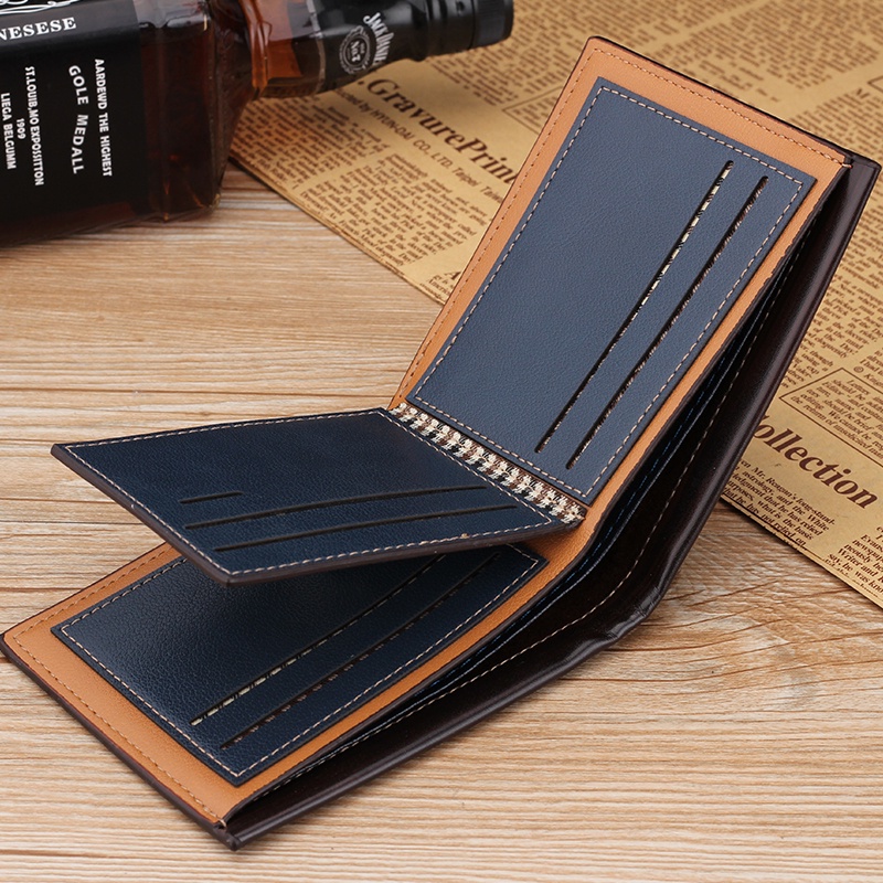 Dompet Lipat Kulit Pria Import Men Fashion Wallet