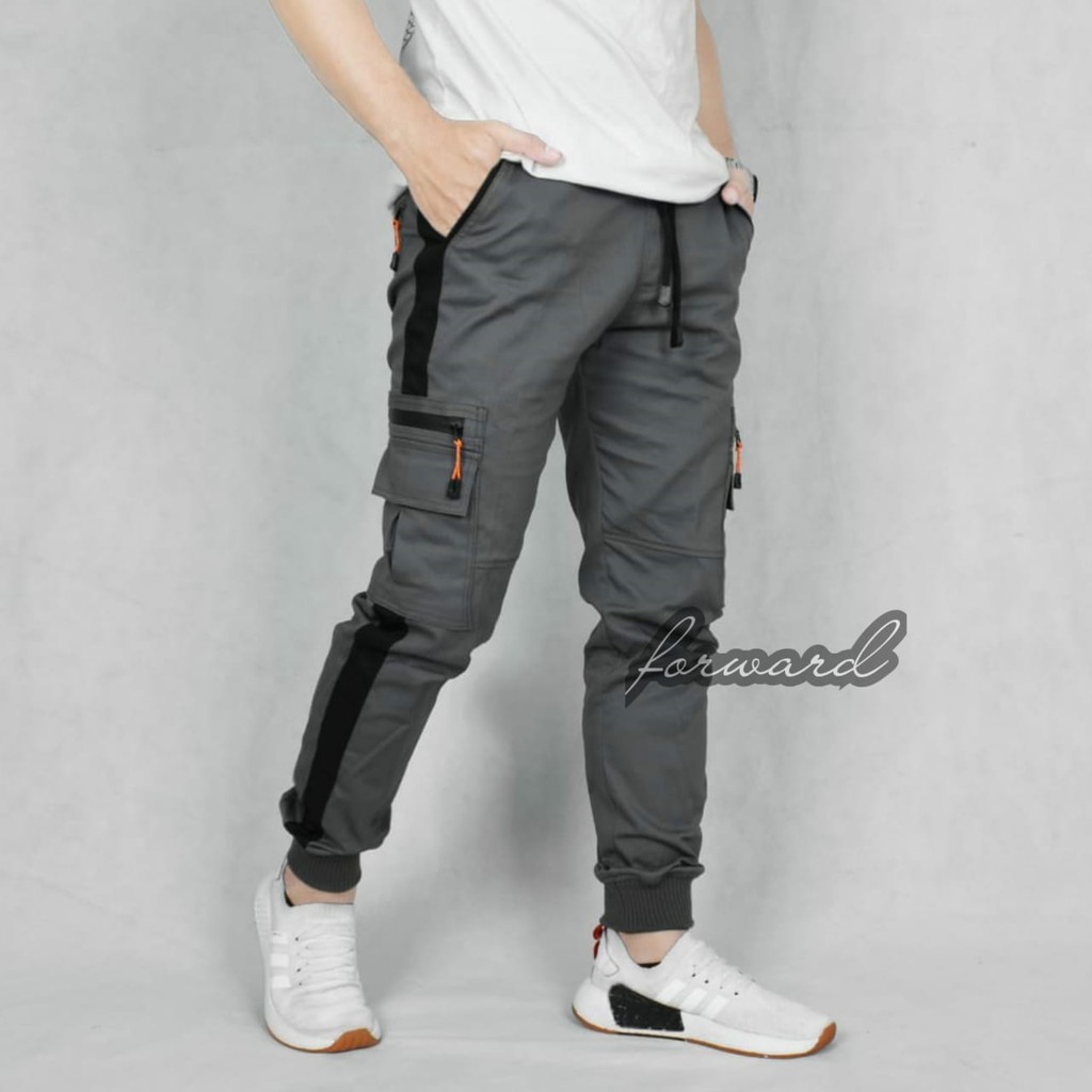 Celana jogger pakain pria/bawahan - Celana cargo joger jogger pria long list urban