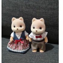 sylvanian caramel dog preloved