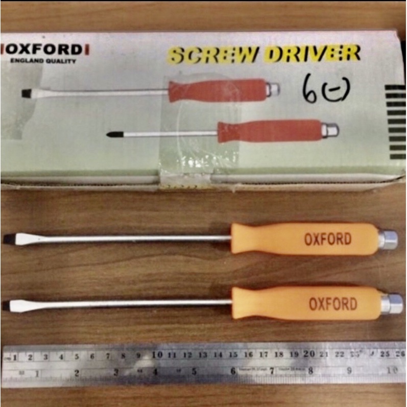 6 (-) (+) oxford Obeng ketok 6 - + obeng tembus 25cm obeng magnet magnit obeng gedor tokok 6" - ( ra