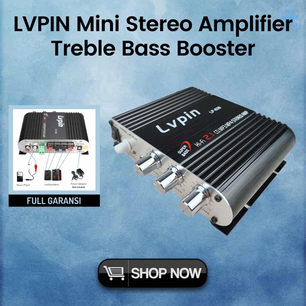 LVPIN Aksesoris Mesin Mini Modul Power Speaker Hifi Amplifier Subwoofer Stereo Bass Karaoke Interior