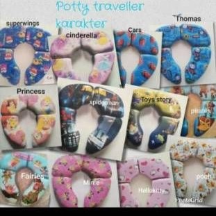 potty traveller portable/ potty seat lipat/ dudukan toilet anak