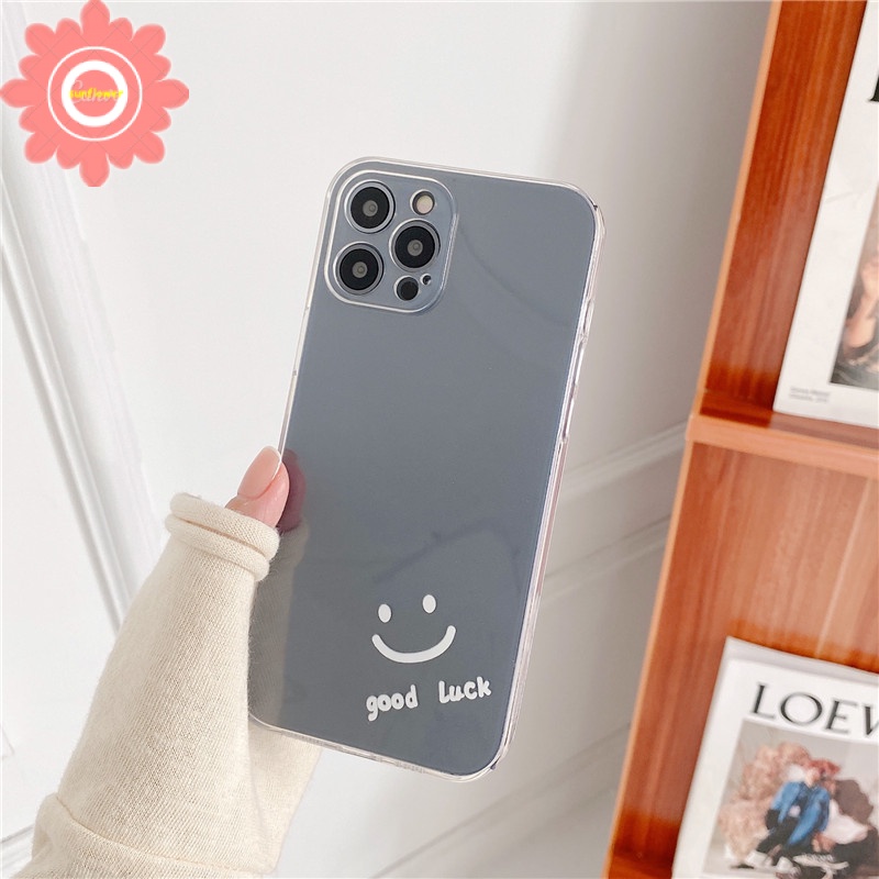 Clear Smiley Case Samsung A22 A11 A32 A52 A72 A71 A50 A30s A50s A51 A12 A10S A31 A21s M11 A20s Good Luck Soft TPU Back Cover-8