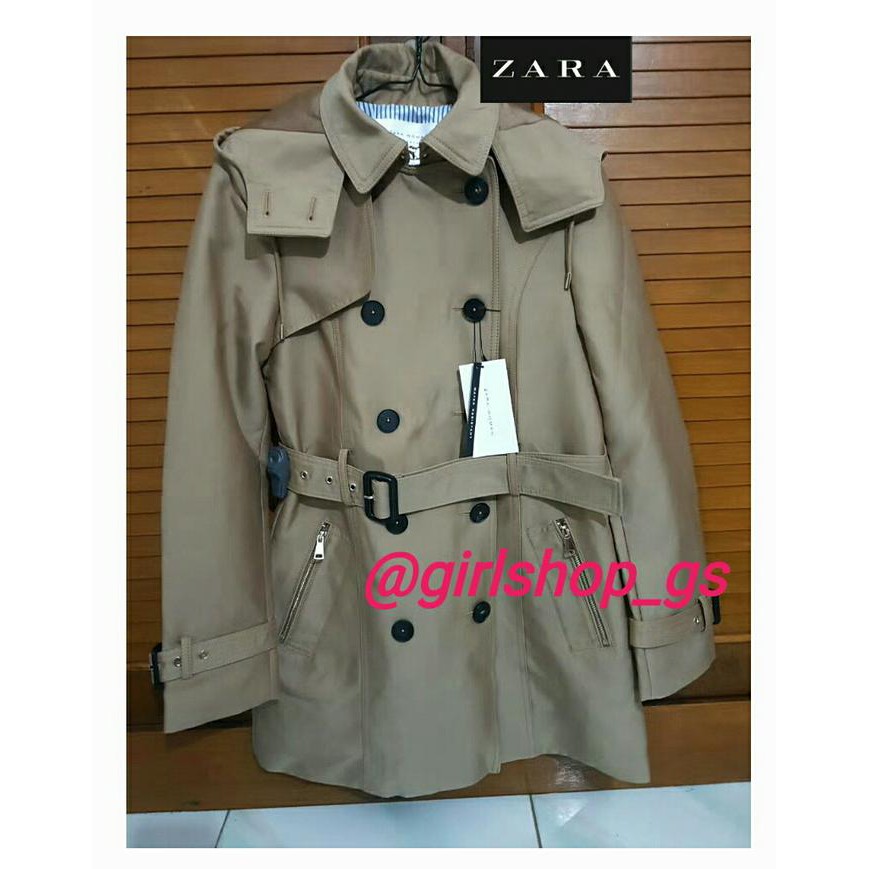 EDISI TERBARU COAT ZARA ORIGINAL. TRENCH COAT CEWEK. JAKET WINTER
