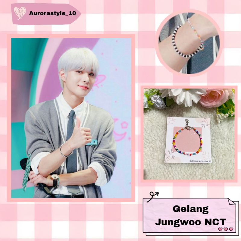 NCT Jungwoo Bead Accessories / Aksesoris Manik Jungwoo NCT / Kalung / Gelang / Cincin / Korean Style