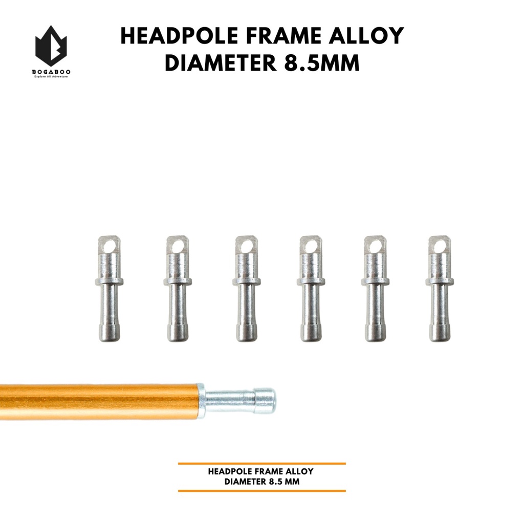 Bisa COD Satu Biji Headpole Frame Alloy 8,5mm - Headpole frame Alloy - Pucuk Frame - headpole frame tenda - ujung frame tenda