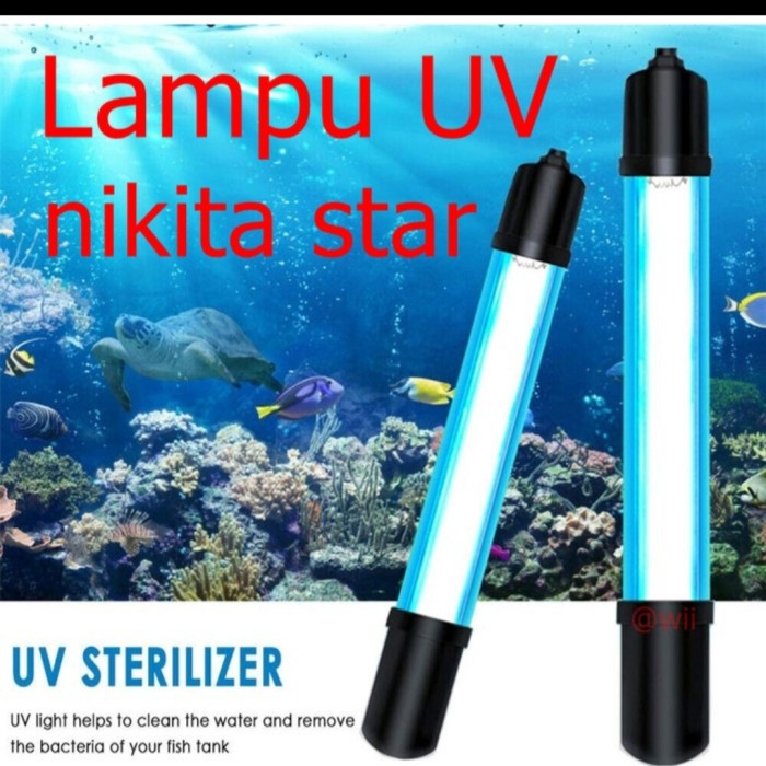 Lampu UV ultraviolet nikita star 5 7 9 11 watt aquarium aquascape / NS-UV