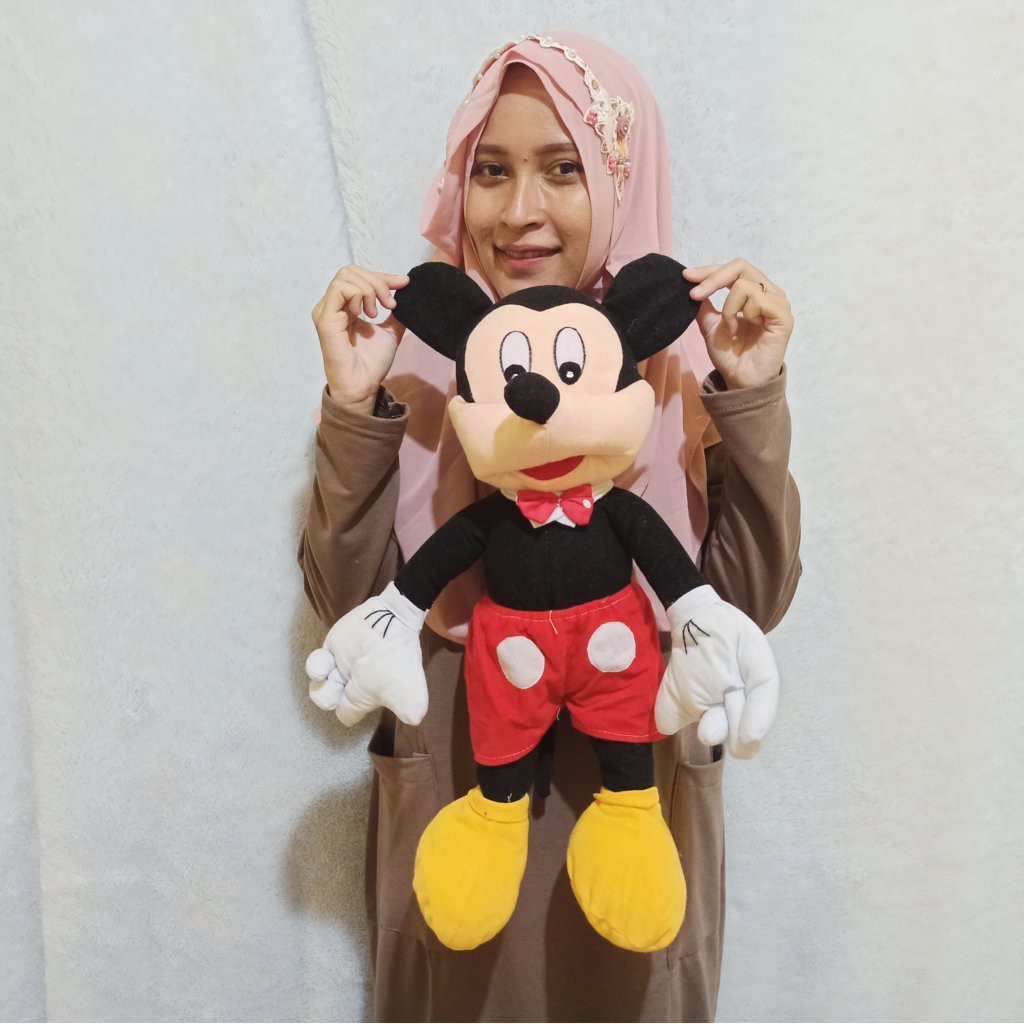 Boneka Mickey atau Minnie mouse L murah