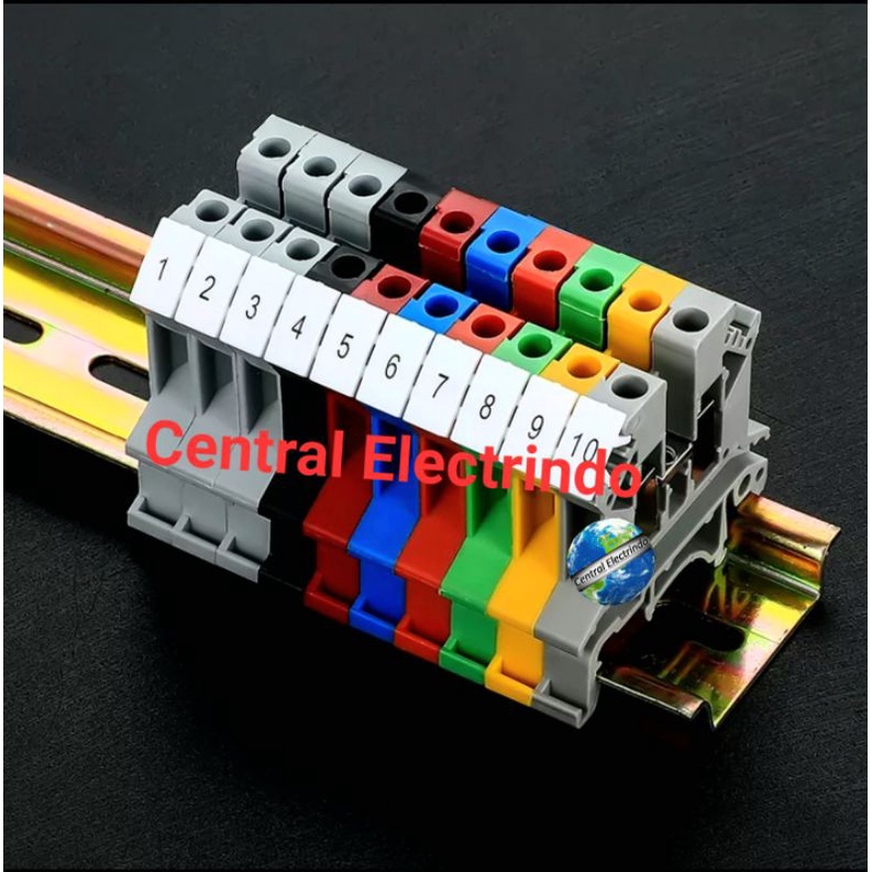 Marker Strip Terminal Block EWIG UK-2.5N/3N/5N/6N/10N. Per Strip 10 Angka. Dari 1~100.