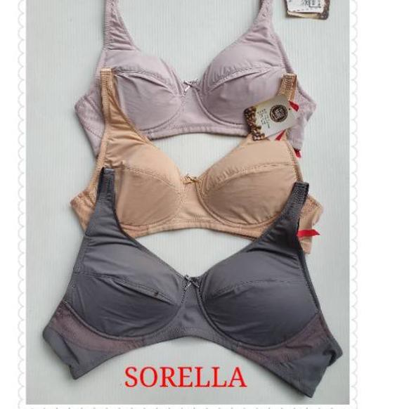 RM7 BRA SORELLA-36c,36d,38c,38d,40c,40d (tanpa kawat)-540 Terkini.