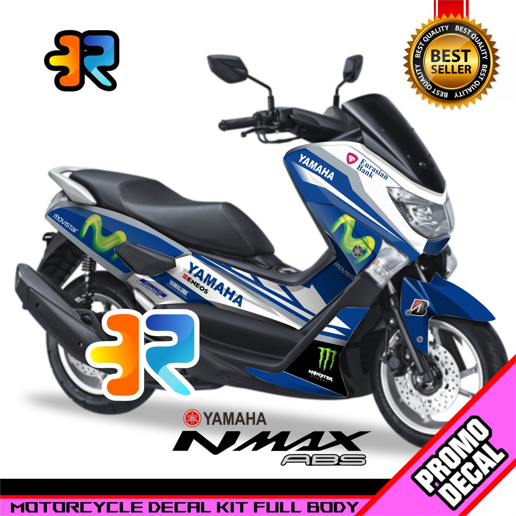 Decal Motor Nmax Old Desain Movistar Moto GP Sticker Decal Full Body
