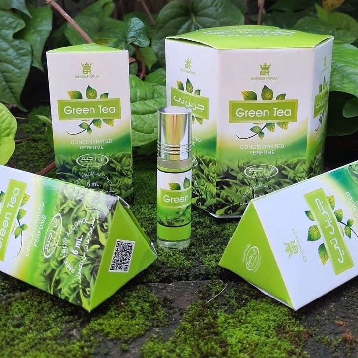 Minyak Wangi GREEN TEA Parfum Roll On Kemasan 6ml Non Alkohol