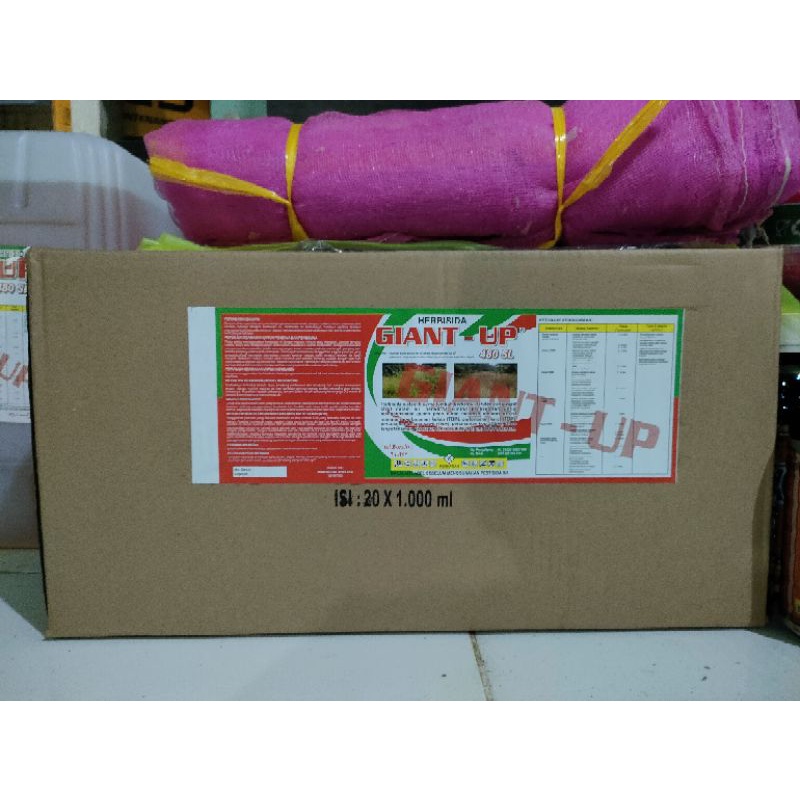 1 Dus Herbisida Giant Up 480SL 1Liter x 20 Botol Lebih Hemat Glifosat 1Liter x 20