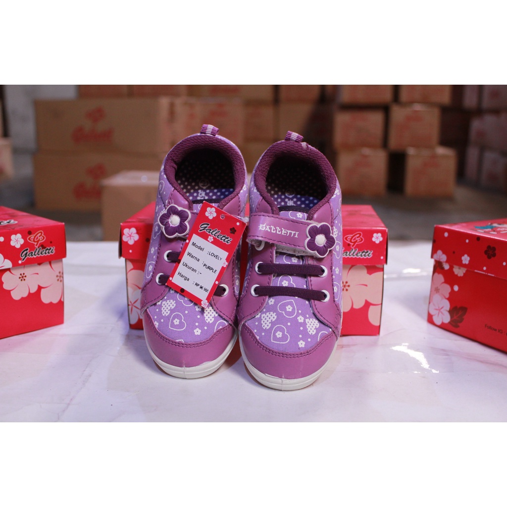 SEPATU ANAK SNEAKERS  BUKAN SEPATU SANTICA  FASHION ANAK PEREMPUAN -GALLETTI LOVELY-