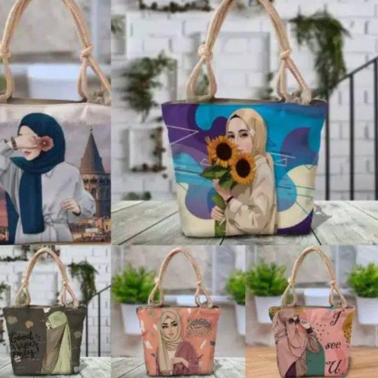 New tas totebag / tas kanvas hijab / tas kanvas sumbu / tas bandung / tas kanvas murah .,.,.