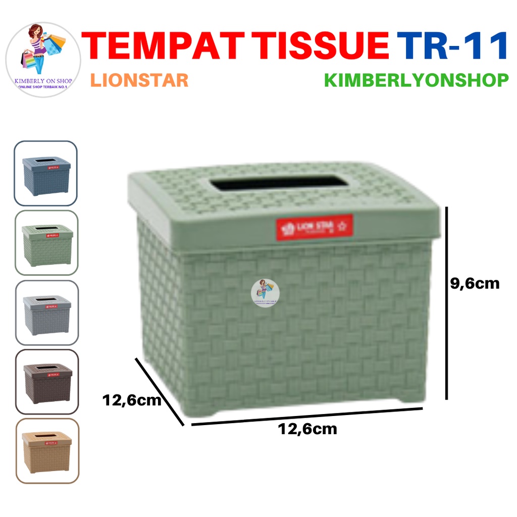 Tempat Tissue Kotak Tisu Segi Rato Square TR 11 Lion Star