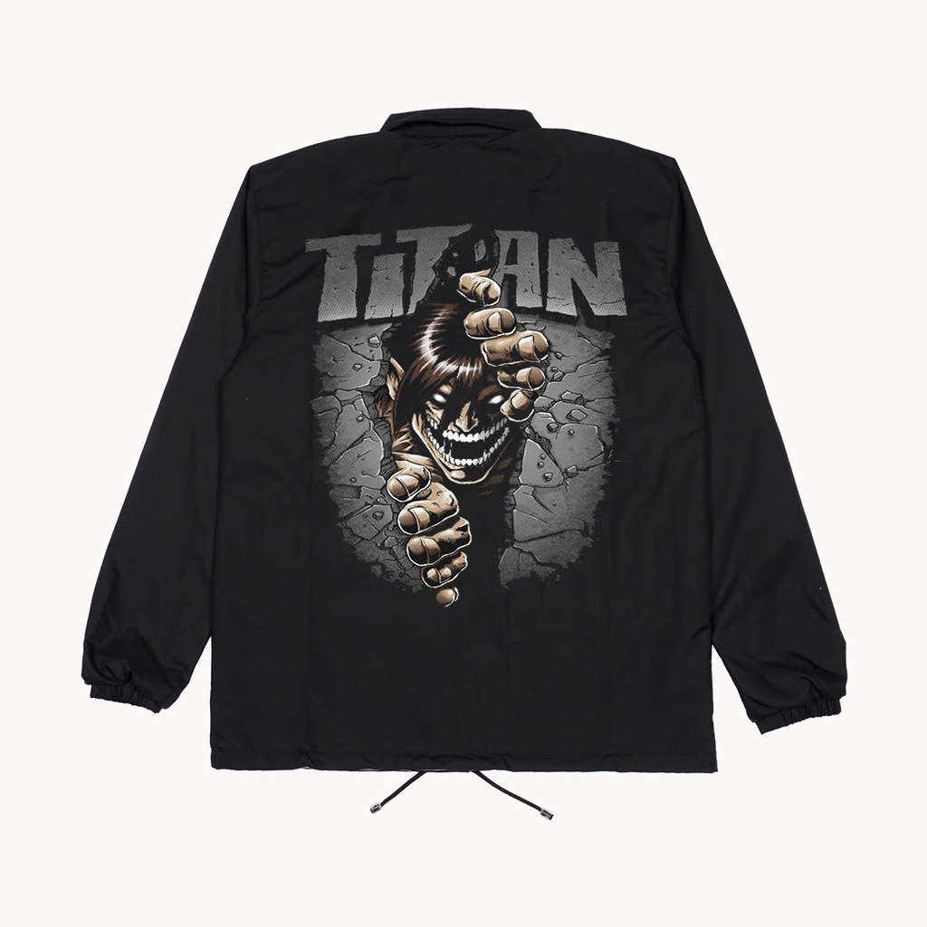 Jaket coach animasi attack on titan - Jaket coach attack on titan -Jaket windbreaker attack on titan