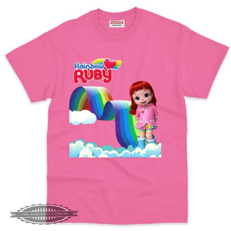 BAJU KAOS ANAK RAINBOW RUBY ❤️
