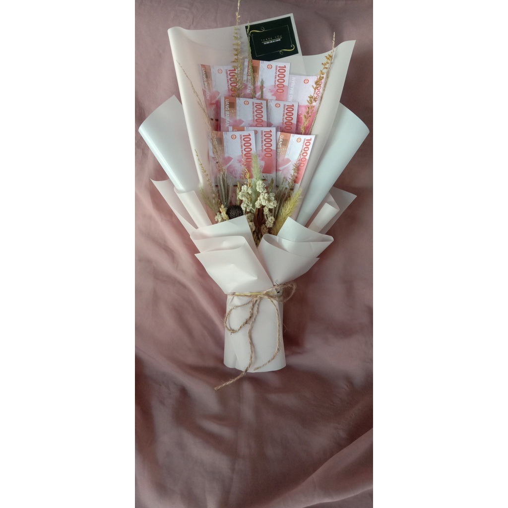 Buket uang asli // bunga kering