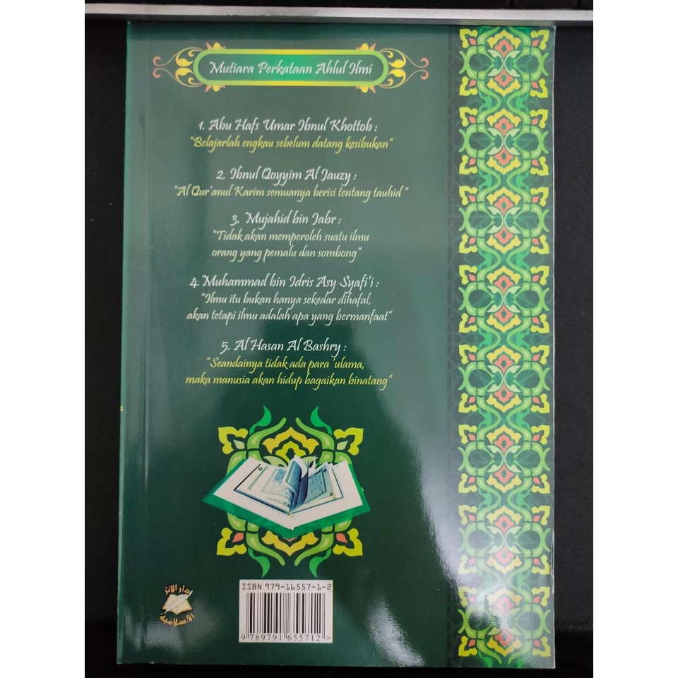 Buku Tamhid iqro Qiroati Jilid 1-5 Cara Cepat Belajar Al Qur'an Tamhid Jilid 1-5 Cover Hijau