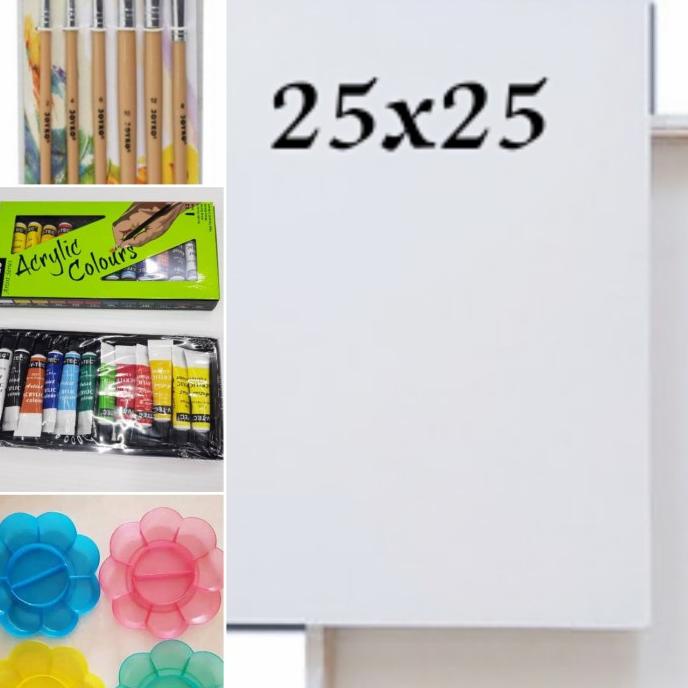 

Promo Paket Alat Lukis + Kanvas 25x25