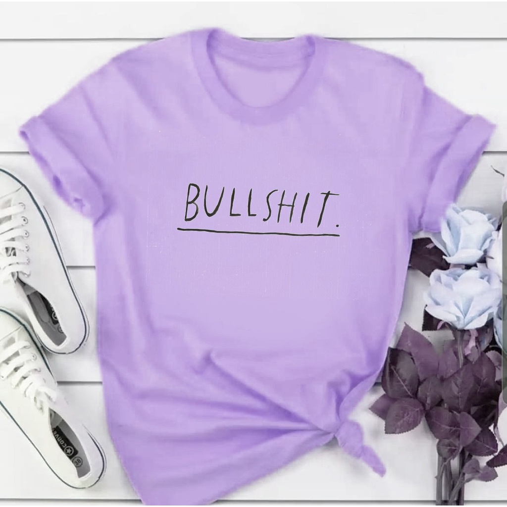 MYSTIQUE.ID-BAJU KAOS BULLSHIT T-SHIRT AESTHETIC DAN KASUAL