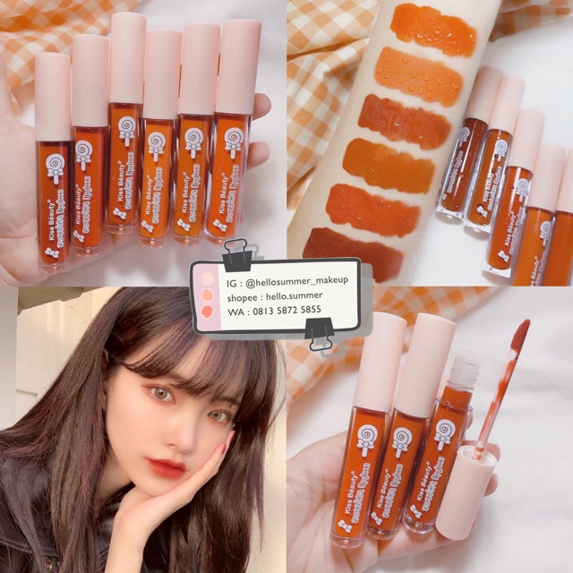 [ORI THAILAND] Kiss Beauty Sweetie Lollipop Matte Lipstick