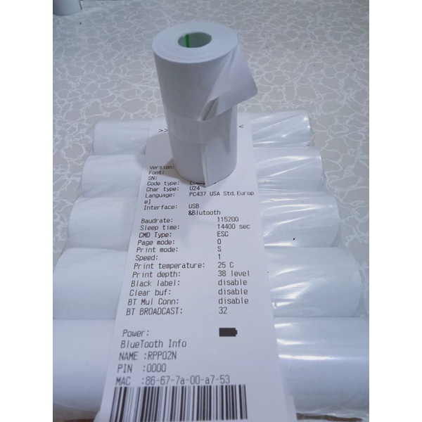 

KERTAS STIKER LEBEL THERMAL UK 58x30mm paket 10 roll/pcs
