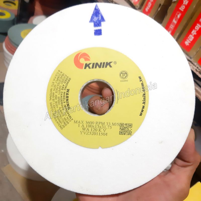 KINIK Batu Gerinda Duduk Asah Pisau dll 7 inch 180 x 13 x 31,75 mm Grinding Wheel Grit 120 Poles Bat