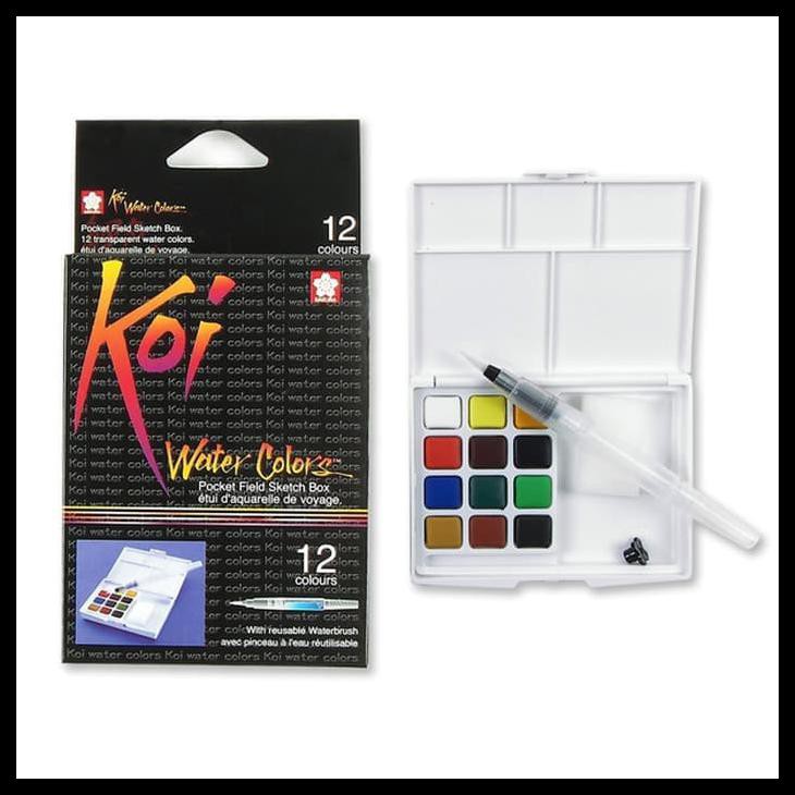 

DISKON SAKURA KOI WATER COLOR 12 WARNA PERALATAN MELUKIS MURAH MERIAH