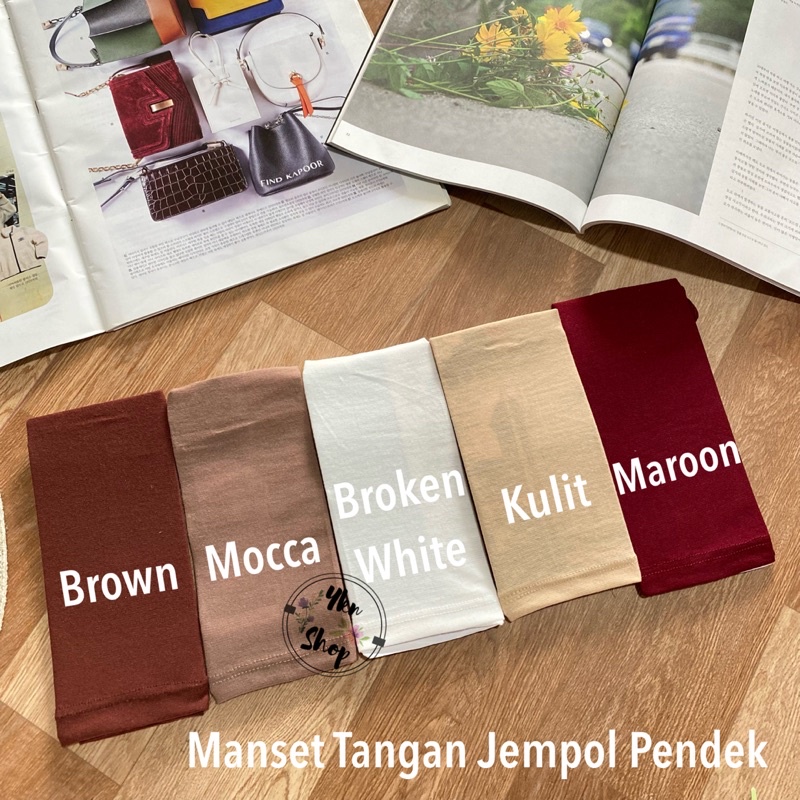 MANSET TANGAN JEMPOL PENDEK BAHAN KAOS PE