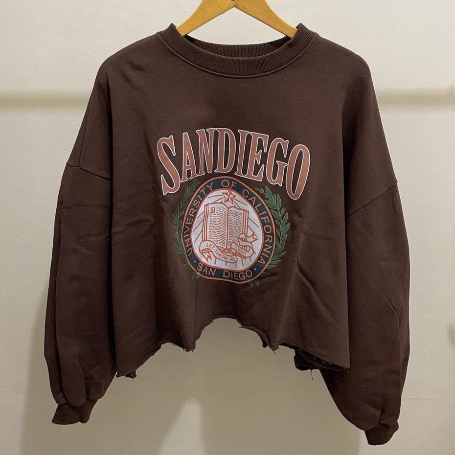 (IC) COFFEE SANDIEGO SWEATER CROPE FLEECE