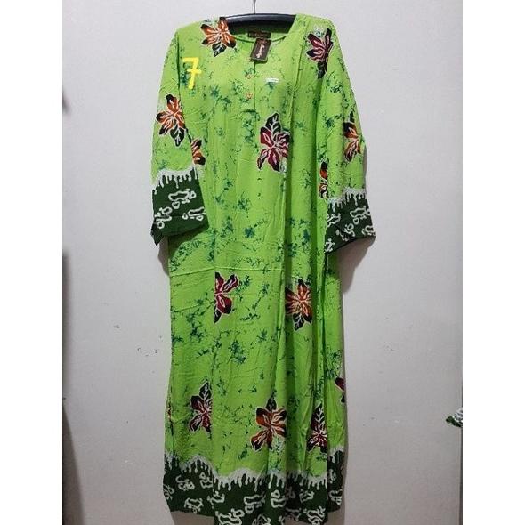 Daster Longdress Jumbo Kencana Ungu Label Hitam Lengan Panjang Ld 140