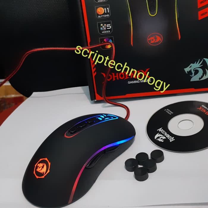 Redragon PHOENIX M702 Black Wired Gaming Mouse RGB